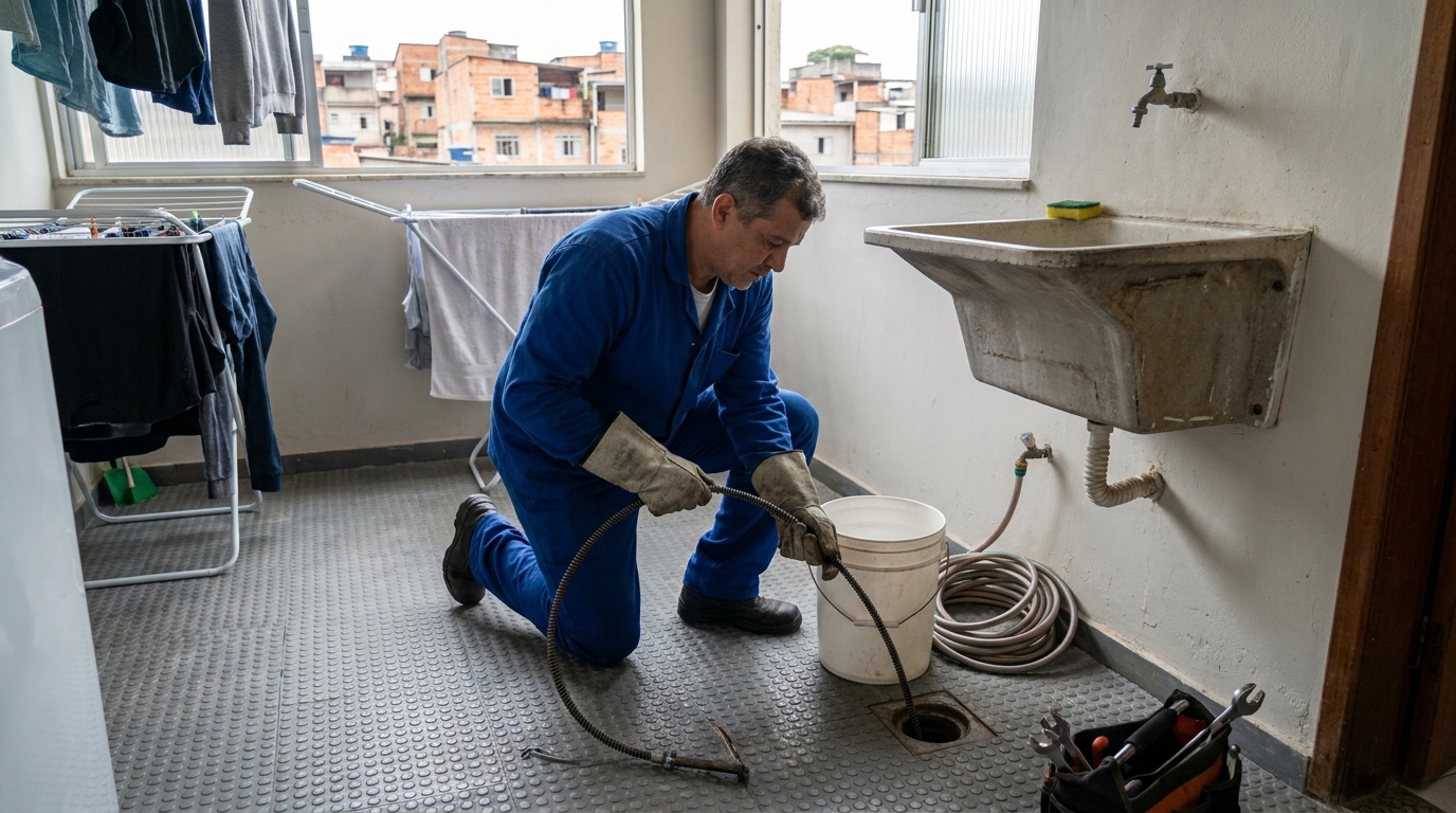 Desentupimento de Ralos Externos nas Rocas, Natal‑RN